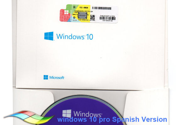 Cina Versi Spanyol Windows 10 Oem Sticker Untuk PC Rumah Windows Coa Sticker pemasok