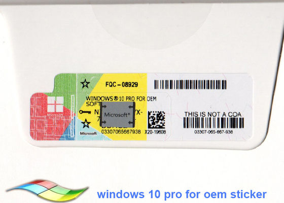 Cina Sistem Windows 10 Professional 64 Bit Asli Windows 10 Product Key Sticker pemasok