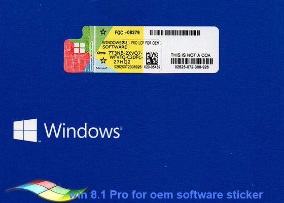 Cina Sistem Operasi Microsoft Windows 8.1 Asli untuk Sticker COA pemasok