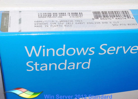 Cina Versi Penuh Windows Server 2012 FPP Standar Customizable FQC 64bit Sistem DVD pemasok