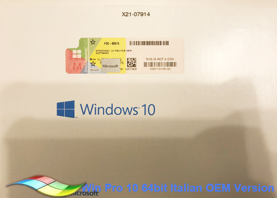 Cina Versi Penuh Windows 10 Pro OEM Sticker 32bit Sistem Asli Aktifkan pemasok