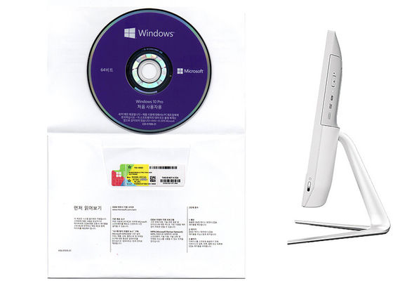 Cina Windows 10 Pro OEM 64 bit 100% Asli DVD Aktifkan Korea FQC08983 pemasok