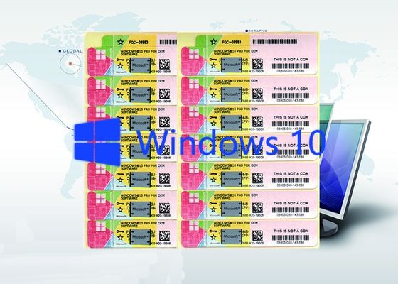Cina Microsoft Win 10 Pro Kode Kunci Produk Windows 10 Product Key Sticker Globally pemasok