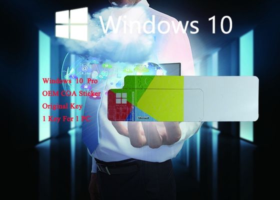 Cina Windows Product Key Sticker Windows 10 Pro COA Sticker Versi Lengkap Online Aktifkan Dapat Disesuaikan pemasok