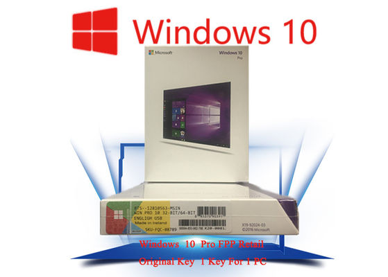 Cina 100% Paket Asli Windows 10 FPP Perangkat Lunak Asli FQC Disesuaikan pemasok