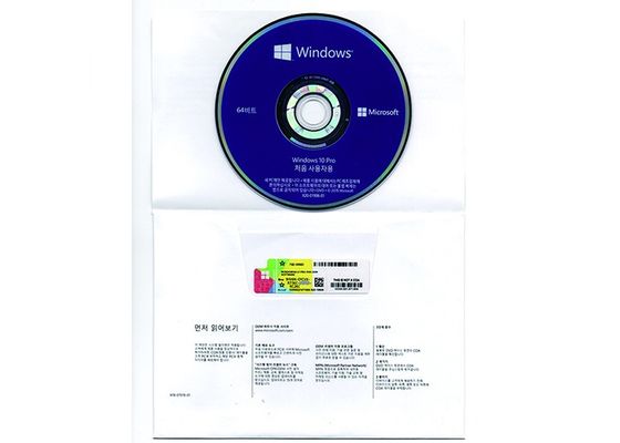 Cina Multi Bahasa Ms Windows 10 Pro 64bit Dvd Oem Sticker DVD Untuk Bisnis pemasok