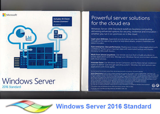 Cina COA X20 Multi Bahasa Windows Small Business Server 2016 100% Asli pemasok