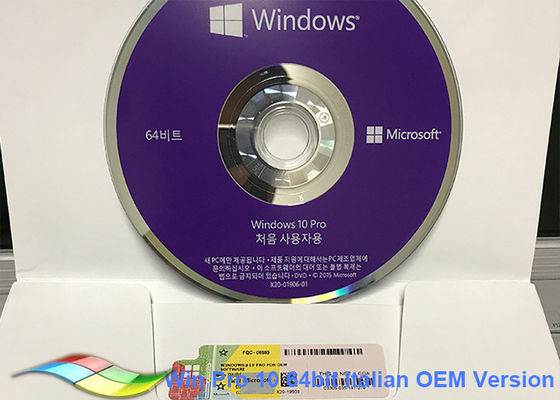 Cina Korea Windows 10 Pro OEM Sticker / Microsoft Windows Software Mitra MS pemasok