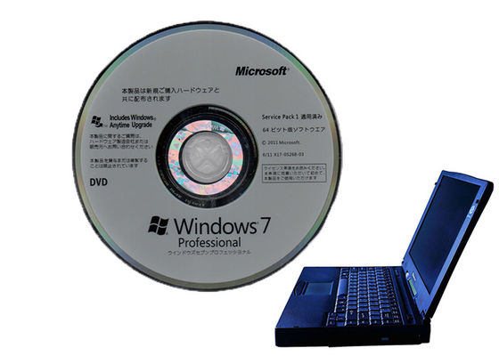 Cina FPP Genuine Windows 7 Pro Pack PC Profesional 64bit Windows 7 Oem Dvd pemasok