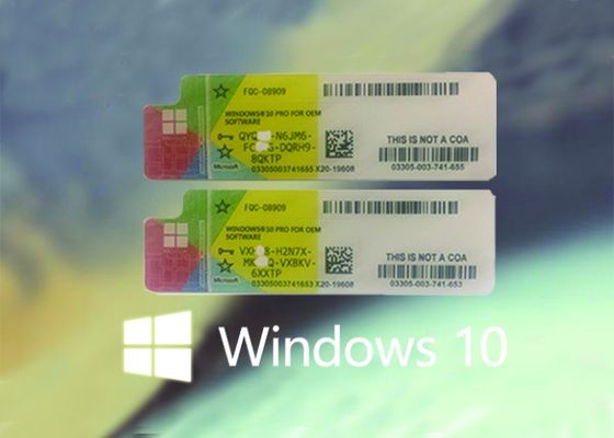 Cina Asli Win 10 COA Sticker 100% Kunci Asli Dari Microsoft Online Activate pemasok