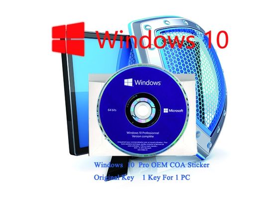 Cina Windows 10 Pro COA Sticker Bekerja Serial Key Customizable FQC 64bit / 32 bit Sistem pemasok