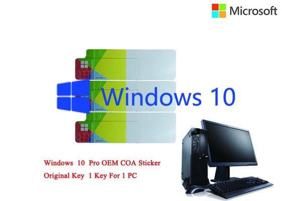 Cina Bahasa Korea Windows 10 Pro COA Sticker License Online Mengaktifkan FQC Customizable Asli pemasok