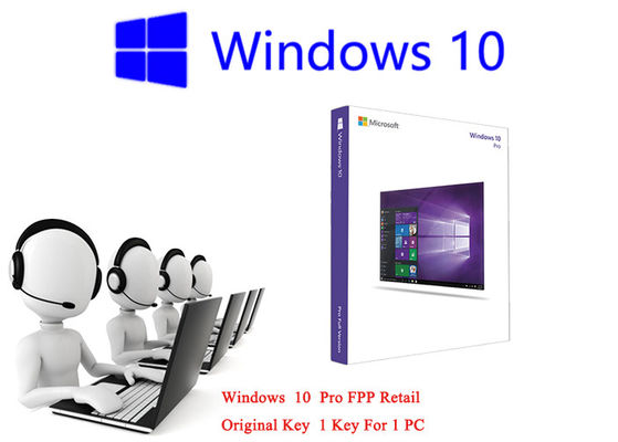 Cina Microsoft Windows 10 Pro FPP Retail 64bit Online Aktifkan Bahasa Jerman / Multili pemasok