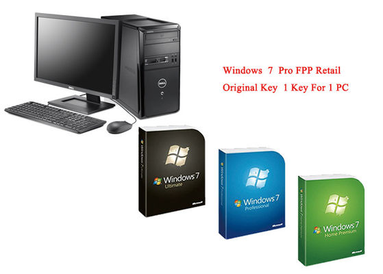 Cina Microsoft Windows 7 Pro Pack Online Aktifkan FQC Asli FPP Retail yang Dapat Disesuaikan pemasok