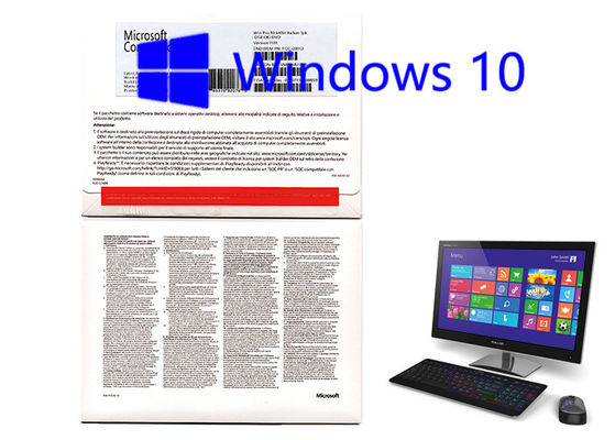 Cina Microsoft Windows 10 Pro OEM Unused Key Bahasa Italia Merek Baru Aktivasi Perangkat Lunak Online pemasok