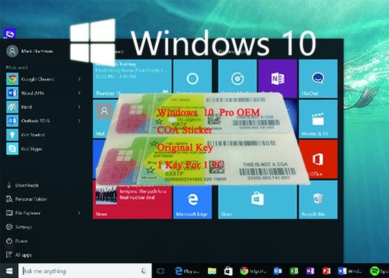 Cina Kunci OEM Asli Lisensi Lisensi Coa Sticker Windows 10 Produk Kunci Sticker pemasok