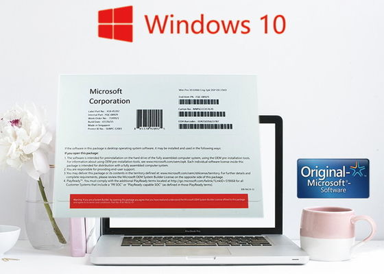 Cina Windows Pro Sticker / Windows 10 Pro OEM Sticker Tidak Ada Batasan Bahasa pemasok